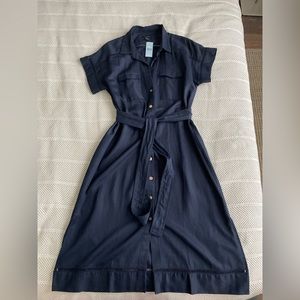Petite Cutout Pocket Shirtdress